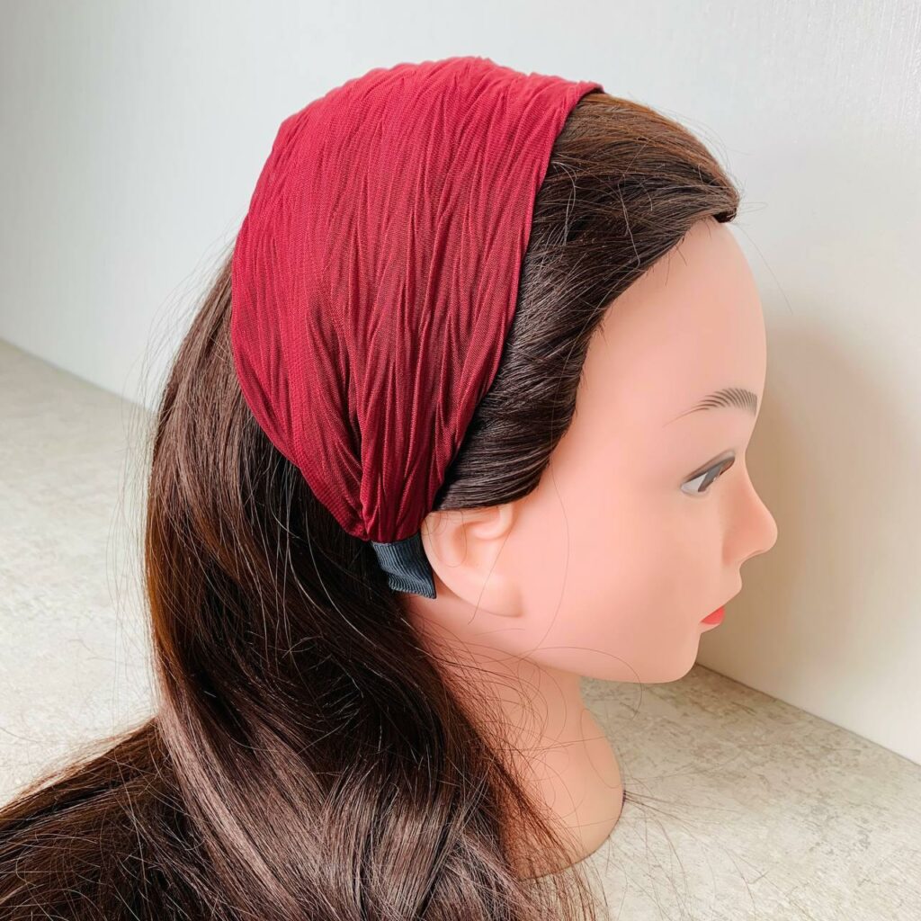 Beaupretty Doppellagiges Stirnband Mit Strasssteinen – Weinrot, Rosen-Dekor Für Damen