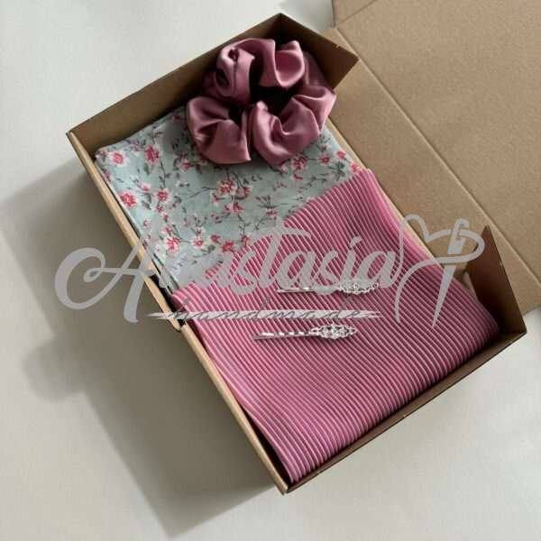 Geschenk Set dunkelrosa