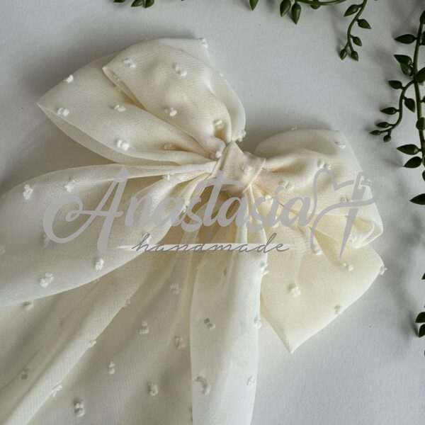Irina Schleife creme – Bild 2